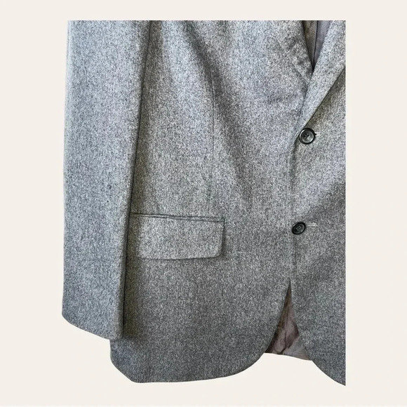 Men’s OSCAR DE LA RENTA DOUBLE BREASTED BLAZER‎ GRAY IN COLOR SIZE 40 - Picture 4 of 11